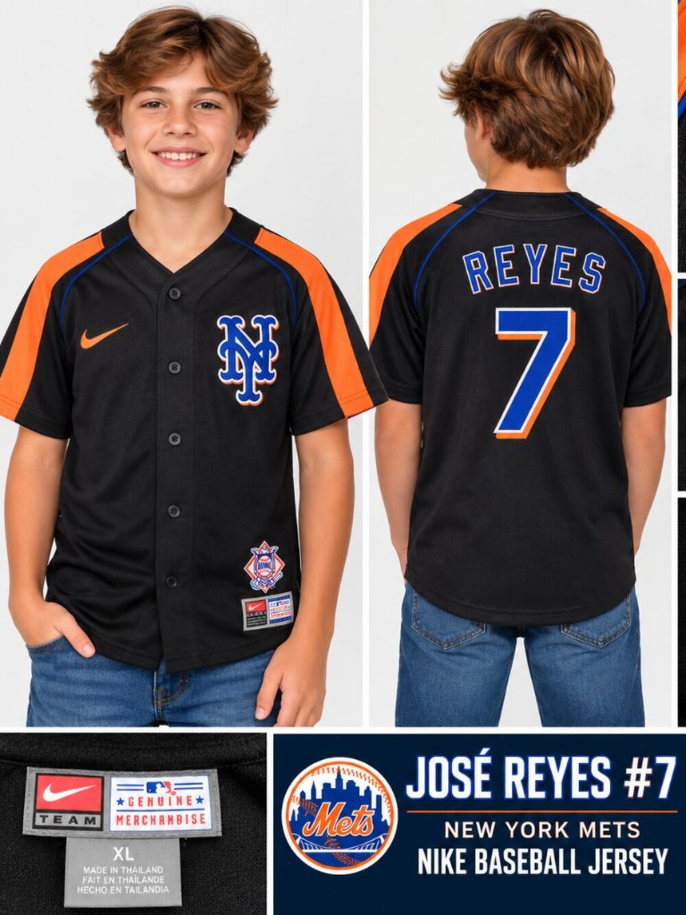 Nike New York Mets José Reyes #7 Jersey – Youth XL – $29